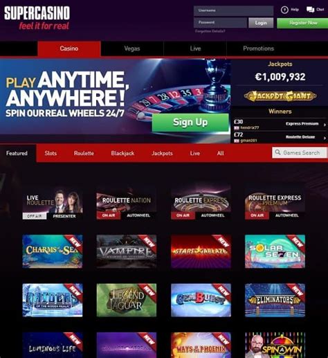 supercasino free spins